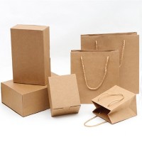 SKEPB006  Fine paper bags Kraft paper boxes Fashion shopping bags Kraft paper bags Eco bag manufacturers detail view-1